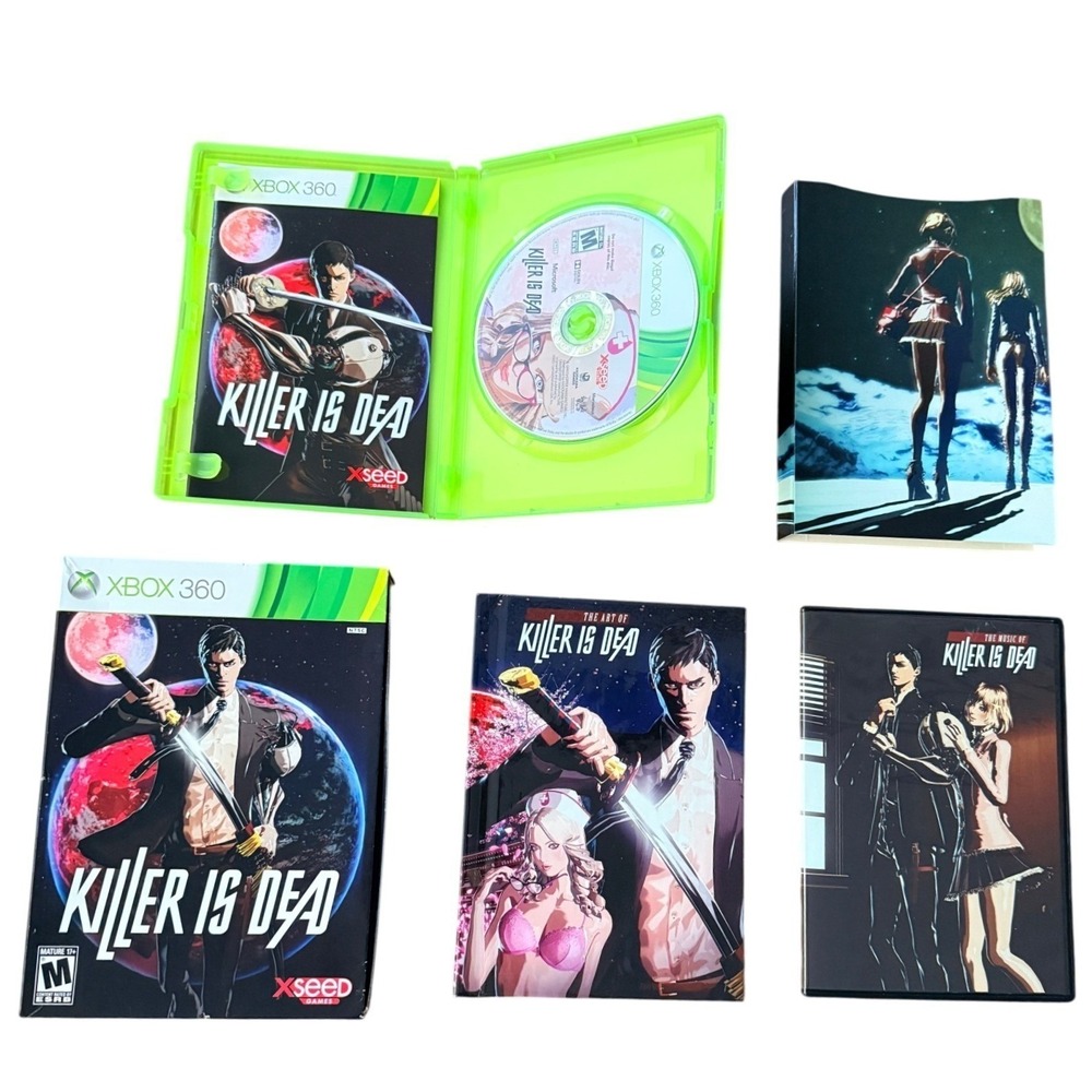 Xseed Killer Is Dead Xbox 360 Video Game Art Book Outer Box Soundtrack Case 2013